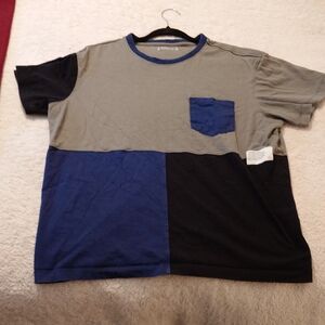 American Giant Colorblock T-Shirt with Pocket